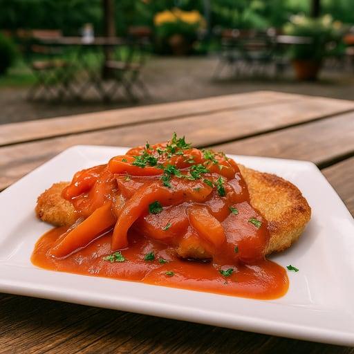 Schnitzel mit Letcho